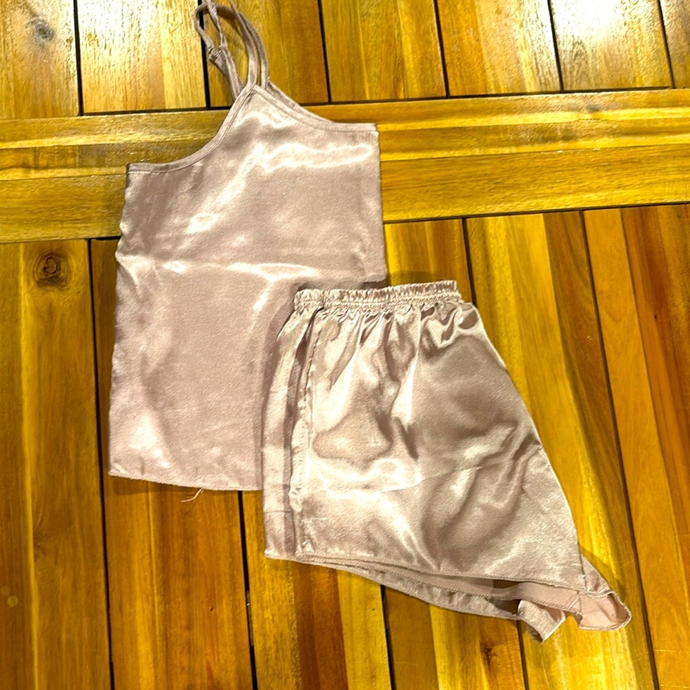 Pink Satin PJ’s